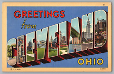Postcard Greetings From Cleveland, Ohio, Large Letter picture