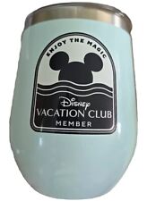Disney Parks Vacation Club DVC Mickey Teal Wine Tumbler Corkcicle With Lid New picture