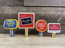 Vintage Lot Of 4 Beer Tap Handles Dubois Valley Forge Black Label Old Milwaukee picture
