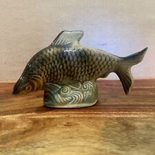 Vintage MCM Fish Ceramic Carp Made In Brazil 1960’s Cabin, Lake, Beach Decor picture