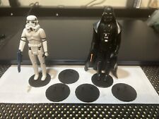 Original And RETRO  Star Wars THIN action figure stands QTY 45 picture