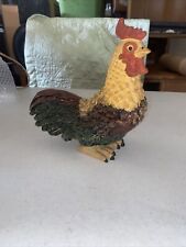 Resin Farmhouse SQUATTING HEN/ROOSTER -    8.5”L, 7.5”H, 4”W picture