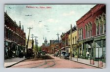 Niles OH-Ohio, Scenic View on Furnace Street, Antique Vintage Postcard picture