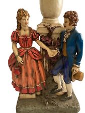 vtg continental studios mcm lamp victorian man woman Hold Hands by G Boni 1975 picture
