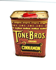 Vintage Tone Bros Cinnamon Tin 3-3/4 oz picture