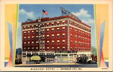 Linen Postcard Missouri Hotel in Jefferson City, Missouri picture
