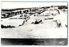 c1950's Aerial View Of Fort Bridger Wyoming WY Sanborn RPPC Photo Postcard picture