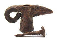 Ancient Rare Authentic Viking Kievan Rus Iron Ritual Battle Axe Hammer 8-10th AD picture
