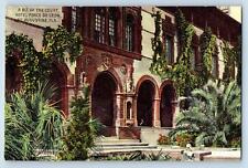 St. Augustine Florida FL Postcard Hotel Ponce De Leon A Bit Of The Court c1910's picture