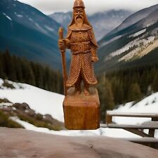 handmade wooden figure of Samurai picture