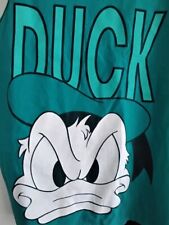 Vintage Disney Donald Duck T SHIRT Sleeveless Tank Top Hip Hop Large USA picture