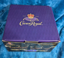 NEW Crown Royal Whiskey Glass Set 4 (10oz)8 Whiskey Stones & 1 Crown Royal Pouch picture