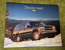 Chevrolet Tahoe 1994 Model Dealer Sales Brochure Press Kit picture