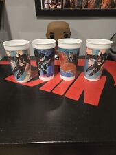 McDonald's, 1992 Batman Returns Plastic Cups Set of 4 PENGUIN BATMAN Catwoman  picture