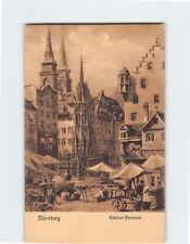 Postcard Schöner Brunnen Nürnberg Germany picture