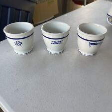 3 U.S. Navy China Wardroom Officers Mess Anchor Egg/Coffee/Custard Cups picture