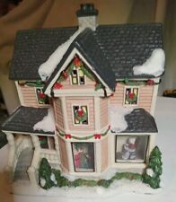 CHRISTMAS HOUSE THAT.LIGHTS UP HAS SNOW- WREATHS  CHRISTMAS TREE WITH THE DAD... picture