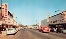 Salem OR Oregon State Main Street Downtown 1950s JJ Newberry Vtg Postcard A4 picture