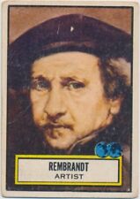 1952 Topps Look 'n See  #82 Rembrandt picture