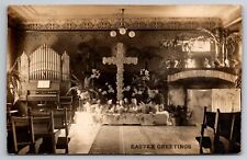 Interior Church at Easter Clifton Cincinnati Ohio OH 1911 Real Photo RPPC picture