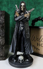 Assassin's Creed Hooded Grim Reaper Skeleton With Dual Beretta Pistols Statue picture