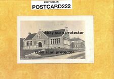 MA Norwood 1905 antique RPPC postcard Public Library Building Mass to Foxboro picture