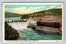 Clarion PA-Pennsylvania, Piney Dam, Hydro Electric Power Plant Vintage Postcard picture