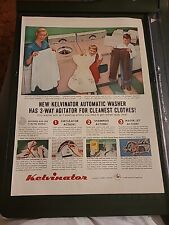 Kelvinator Automatic Washer Print Ad 1955 10x13 picture