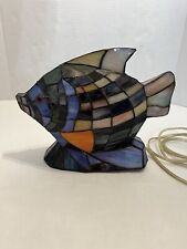 Stained Glass Fish Table Lamp Night Light Tiffany Style Multicolor Colorful picture