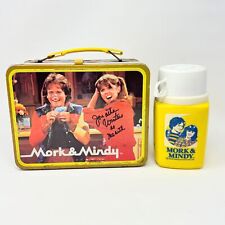 Vintage 1978 Mork & Mindy  Lunchbox Metal Lunch Box Autograph picture