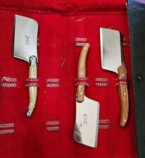 Vtg Laguiole Jean Neron Bumble Bee Knives Cheese Cleavers Lot Of 3 Charcuterie picture