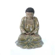 Antique Chinese Shiwan Buddha Figure with Flambe Cloak picture