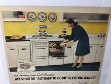 1946 Kelvinator Automatic Cook Electric Range, Oriinal Print Ad. picture