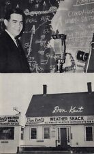 Don Kent Weatherman WBZ TV Radio Weather Shack North Weymouth 1957 RPPC Postcard picture