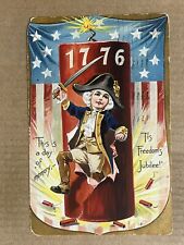 Postcard Tuck Independence Day 4th of July Boy George Washington Patriotic 1907 picture