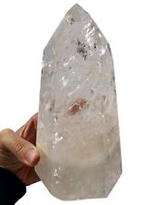 XL Clear Quartz Crystal Polished Tower with Rainbows Brazil 2lbs 5.1oz picture