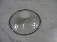 🎆vintage glass round Replacement Lid 5 7/8” Inside Dia.🎆 picture