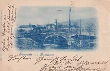 Antique  Delémont Souvenir de Delemont 1899 Swiss Cyanotype Postcard Guggenheim picture