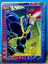 RARE X-Men MARVEL METAL CARD Cyclops  /12000 SSP - GOLD 90’s Metal picture