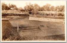Photo Fence Horse Back Yard RPPC Real Photo Vintage Postcard picture
