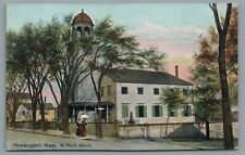 Newburyport Mass St. Paul's Church Essex County Massachusetts Vintage Postcard picture