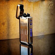Luxury Personalized Engraved USB Rechargeable Lighter Windproof Arc Flameless  picture