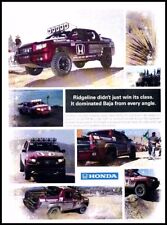 2007 Honda Ridgeline Baja Race Original Advertisement Car Print Ad D80 picture