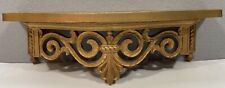 Vintage 1969 Syroco Hollywood Regency Gold Wall Shelf Mid-Century picture