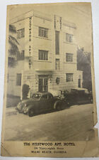 Vintage Postcard The Westwood Apt. Hotel Miami Beach Florida Franklin Press picture