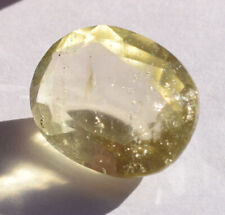 Faceted Libyan Desert glass Gemstone, desert glass from asteroid impact-12 carat picture