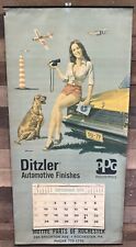 Vintage 1979 Ditzler Automotive Finishes Calendar Poster Rochester, PA picture
