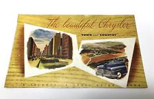 1946 1947 1948 Chrysler Town and Country Sales Brochure RARE EARLY PIECE picture