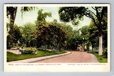 Springfield MA-Massachusetts, U.S Armory Grounds, c1906 Vintage Postcard picture