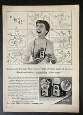 1957 Eastman Kodak Co. Brownie Star Cameras Rochester NY B&W Vintage Print Ad picture
